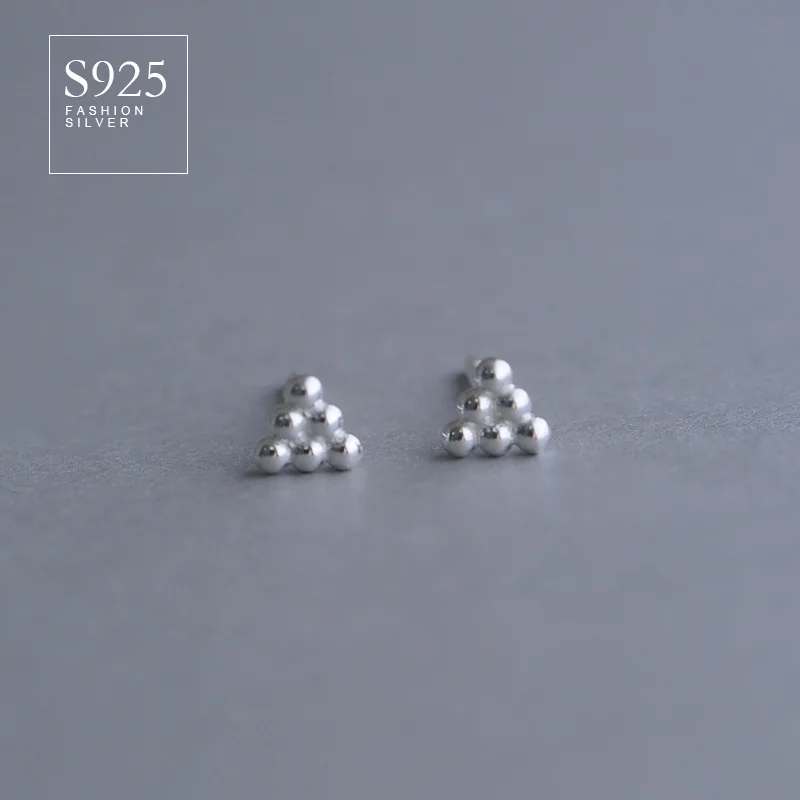 Ювелирные изделия из стерлингового серебра 925 пробы креативный треугольный шар