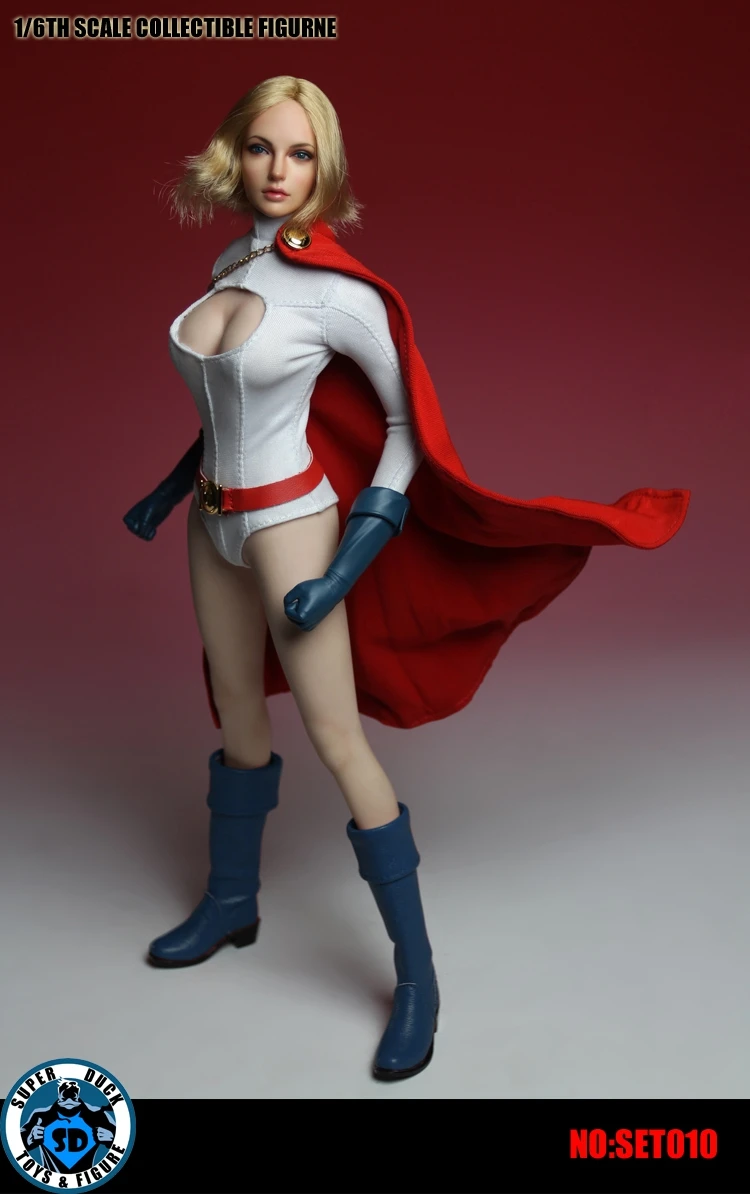Superduck Set010 1/6 мощность голова девушка Sculpt комплект одежды для 1" Phicen тела