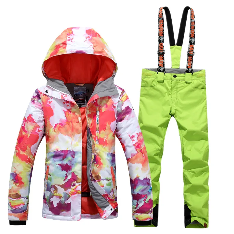 NEW Skiing suits Jackets pants women Snowboarding Sets Female winter Sportswear Breathable Waterproof Warm | Спорт и развлечения