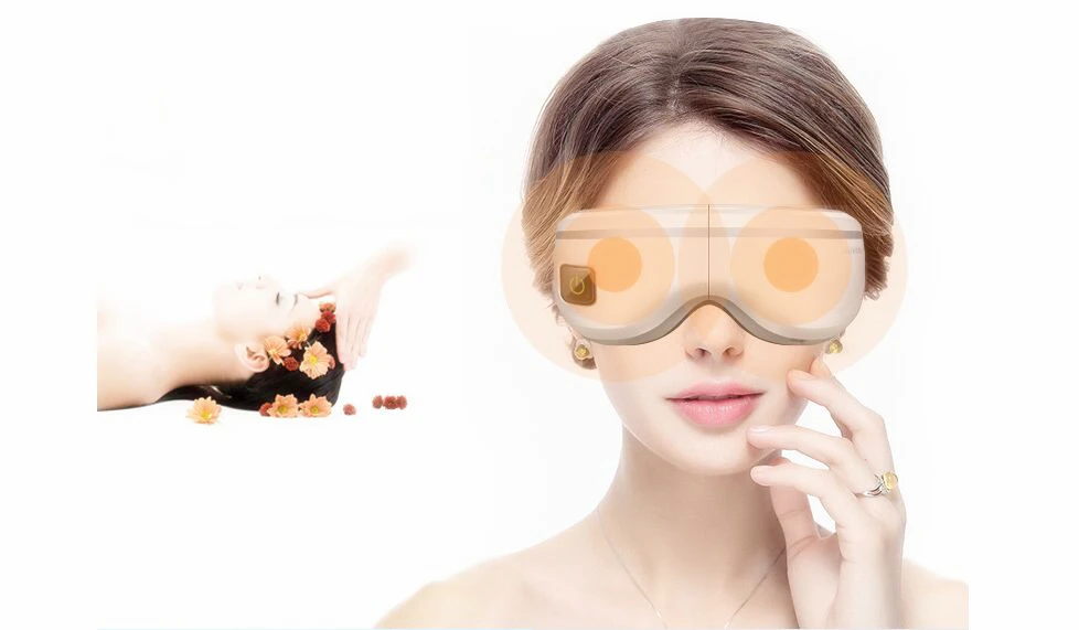Healthsweet Air давление массажер для глаз с mp3 беспроводной вибрации Магнитная Тепловая терапия массажное устройство близорукость уход очки