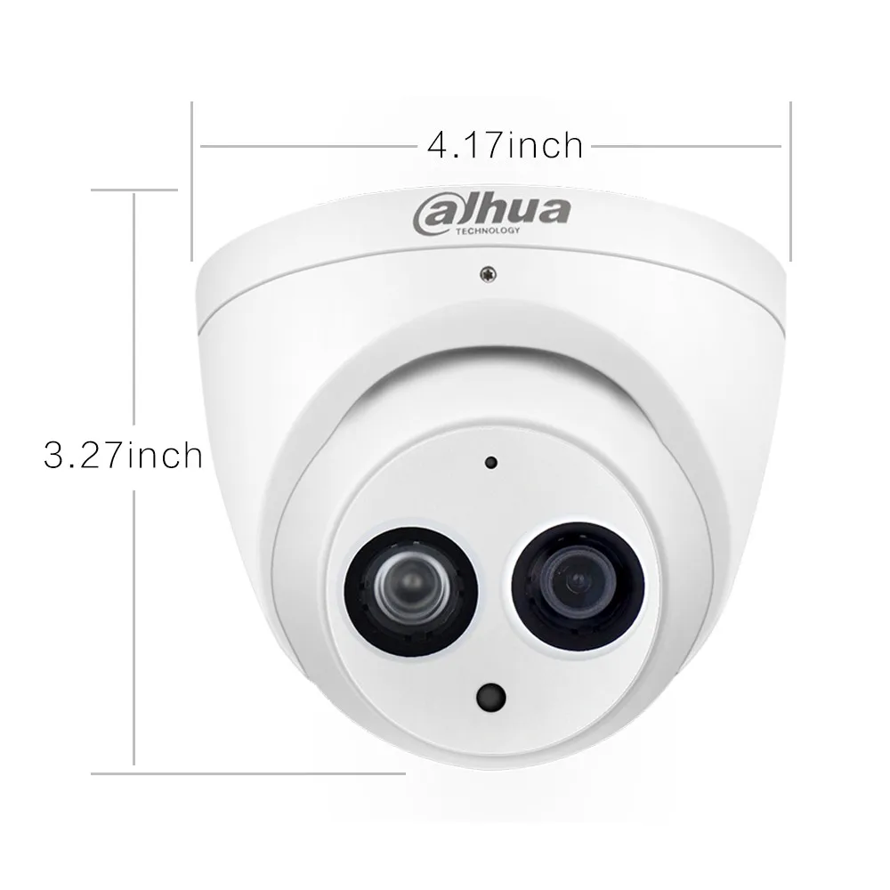 CCTV POE ip-камера IPC-HDW4433C-A IPC-HDW4631C-A 4MP 6MP сетевая Встроенный микрофон 30 м ИК ночного