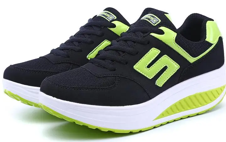 Akexiya/женские кроссовки на платформе; светильник на танкетке; zapatillas; женская обувь для бега; дышащая Спортивная обувь для похудения
