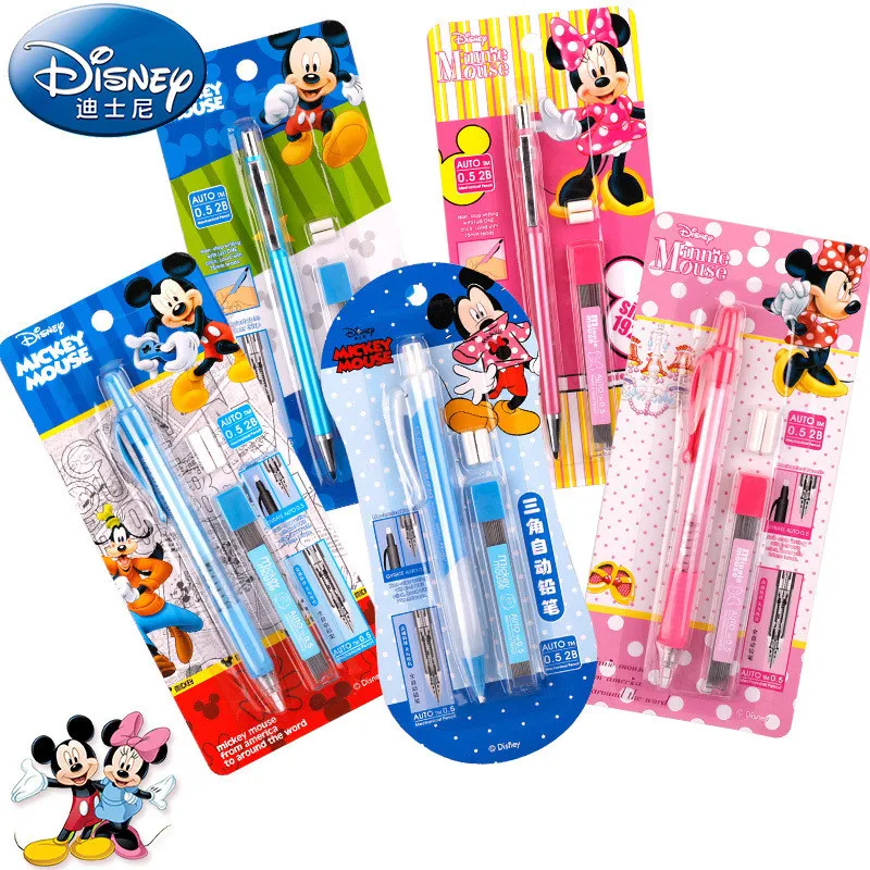 Disney cartoon 0 5 мм механический карандаш с ластиком Микки и Минни Детские