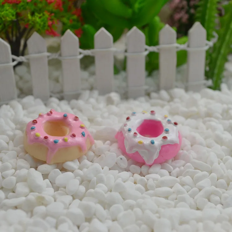 

10pcs/lot flat back resin new kawaii doughnut DIY Craft Making Cookie Model Scrapbooking 21mm