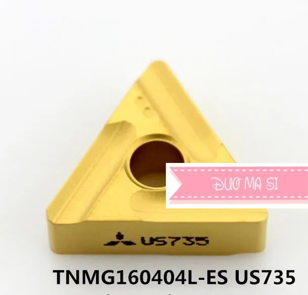 10 шт. TNMG160404L-ES US735/TNMG160408L-ES US735 карбидные вставки для MTJNR/MTQNR/MTJNR токарные лезвия
