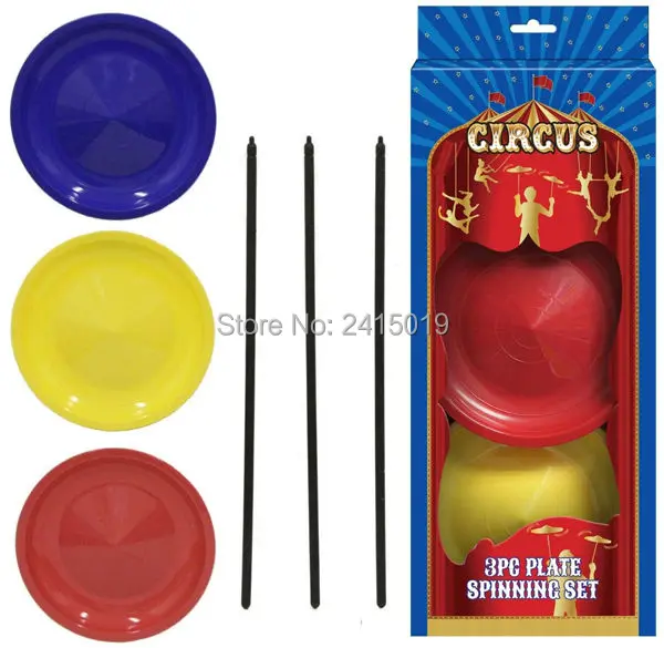 

2x 3pc/set cirsus juggling spinning plate set body balance trainning multi person party activity games favors loot bag fillers