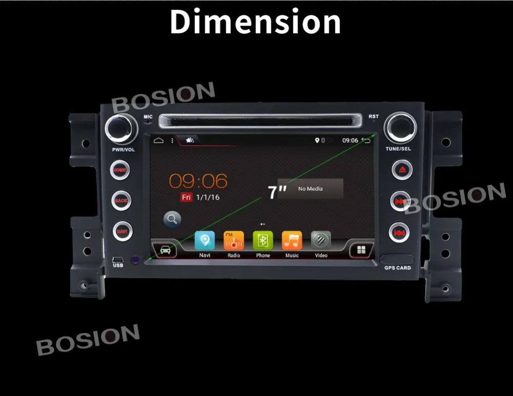 32G rom 8 ядерный 2Din Android 9,0 автомобильный Стерео Радио DVD gps навигация для Suzuki Grand Vitara 2005-2011 автомобильный аудио видео плеер