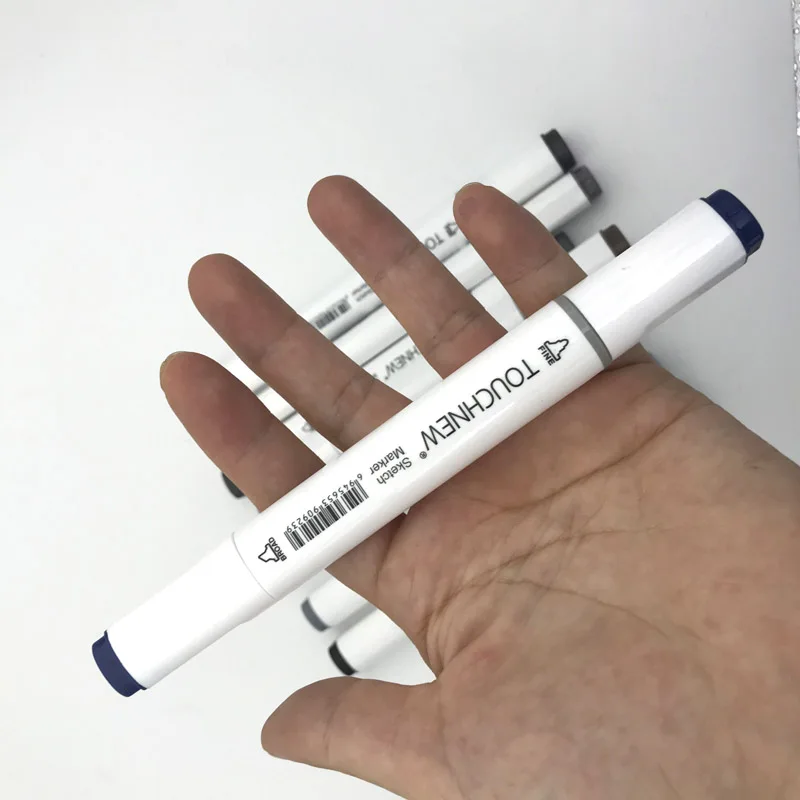 Touchnew, 9 цветов, маркерная ручка, двойная головка, набор маркеров для творчества, манга, дизайн, рисование, школьные принадлежности для студентов