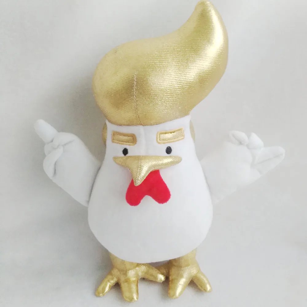 30 см забавная кукла игрушка белый плюшевый Трамп курица плюшевые игрушки и