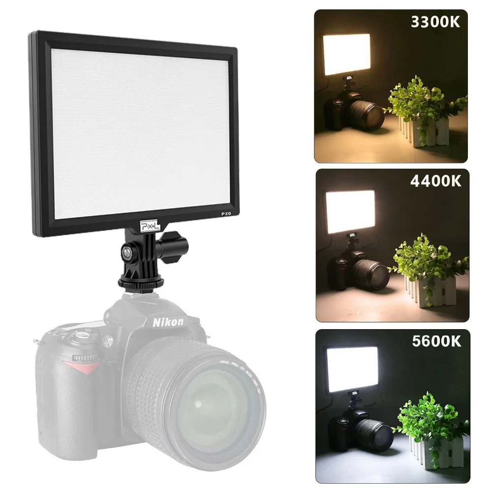 Pixel P20 LED свет для студийной видеосъемки фотосъемки заполняющий двойной цвет 3200 K