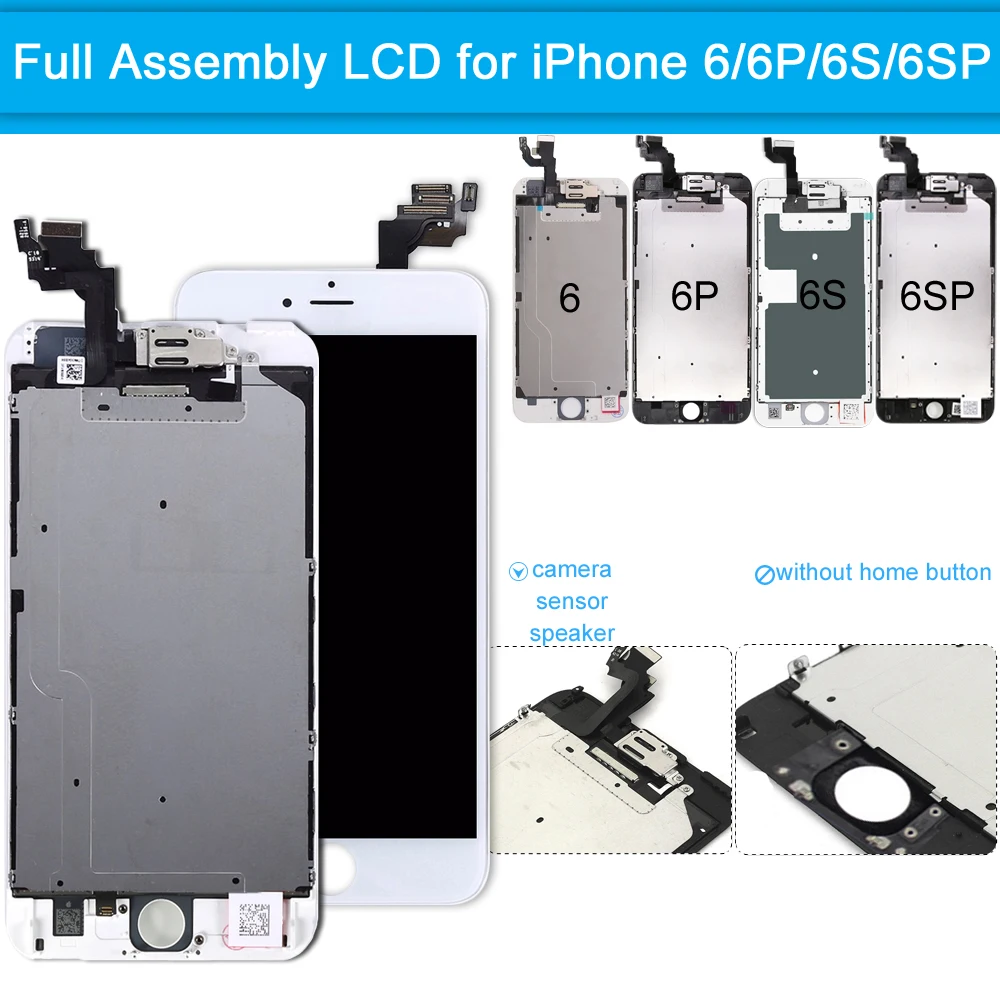Для iPhone 6 S Plus lcd сенсорный экран Замена Полный для ЖК дисплей дигитайзер сборка