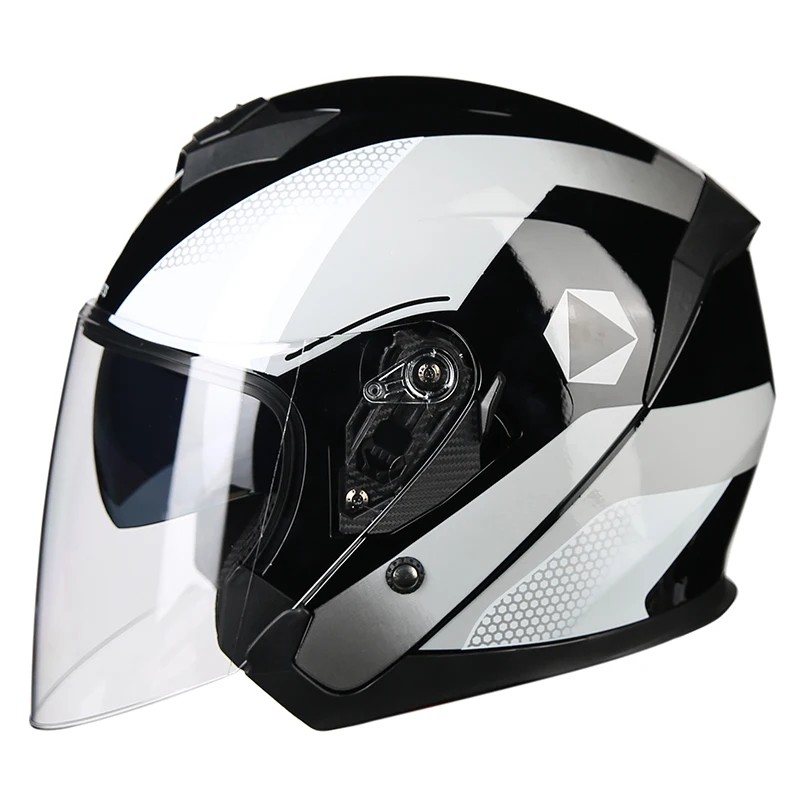 Мотоциклетный шлем jet с открытым лицом Captain star cascos para moto Ретро стиль пилот кафе