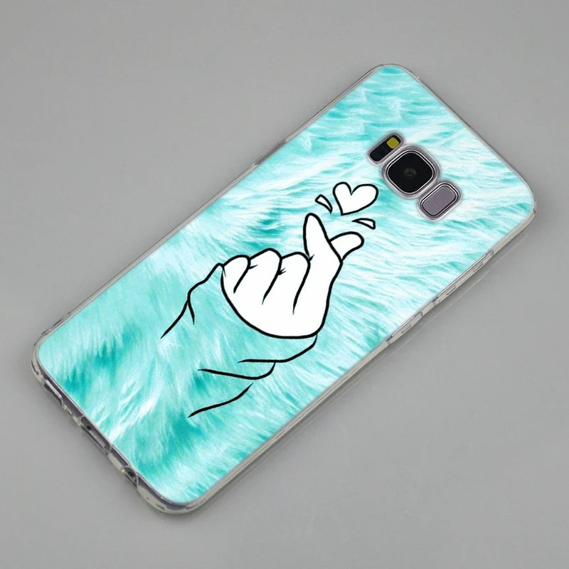 Хит продаж мягкий силиконовый чехол в виде сердца kpop для Samsung Galaxy Note 10 Plus S8 S9 S10 5G S6