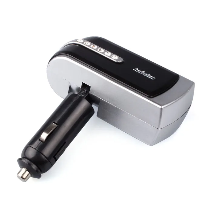 Черный Новый 2 USB зарядное устройство + двойной расширитель для автомобильного
