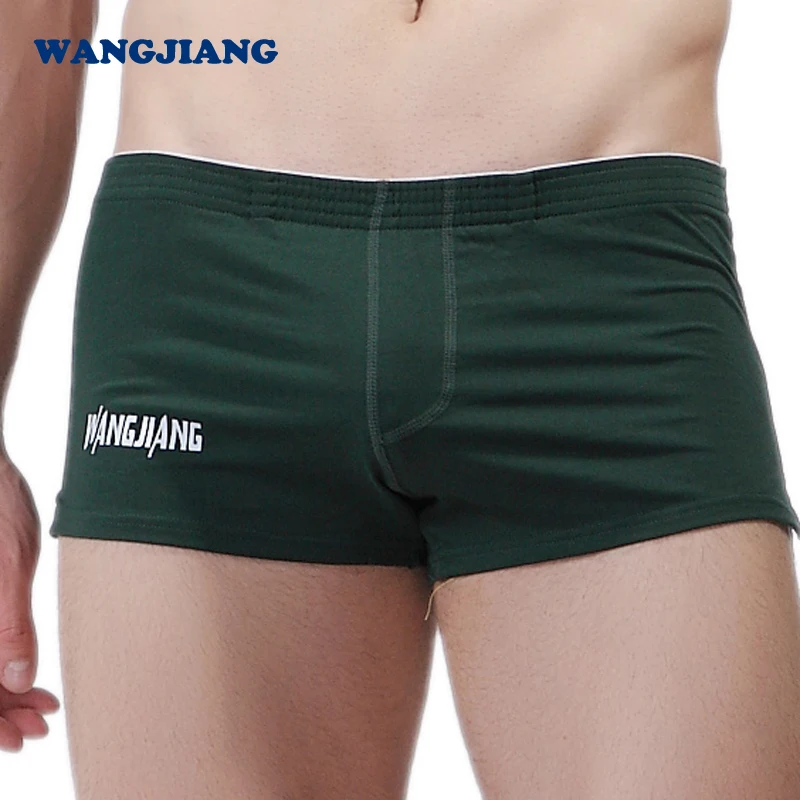 2019 WJ Мужское нижнее белье хлопковые боксеры для мужчин удобное одежда сна