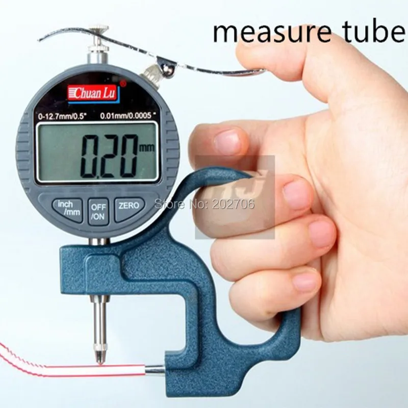Цифровой толщиномер трубки циферблата для толщины трубы Anvil 0 10 мм диапазон 01