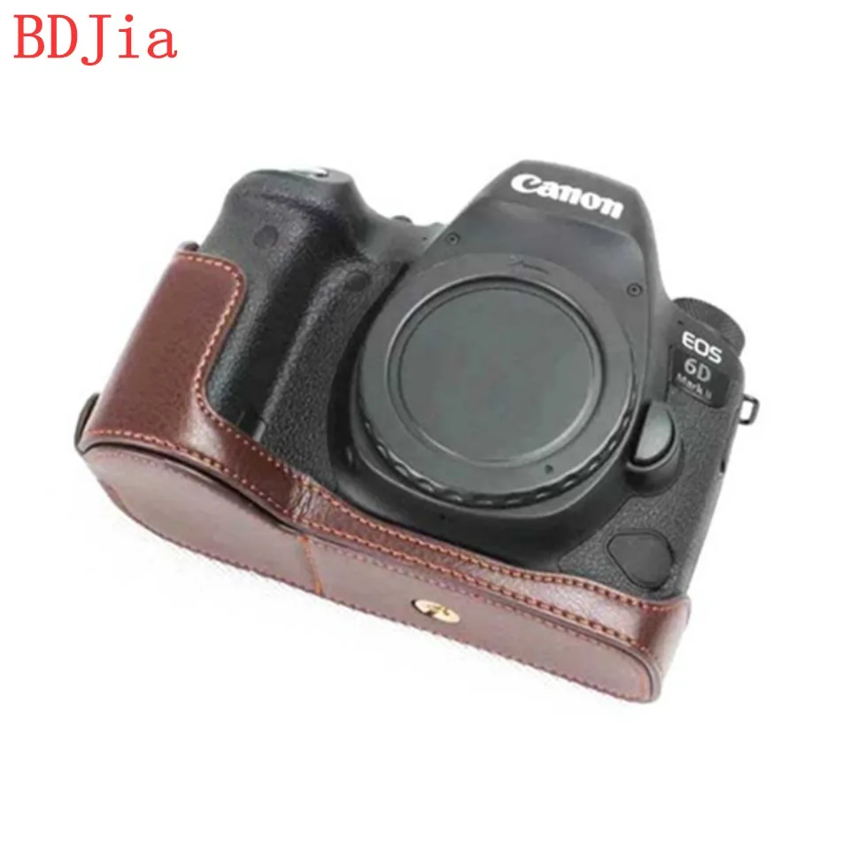 Корпус для половины камеры из натуральной воловьей кожи основа Canon 6D2 6DII 6D Mark II