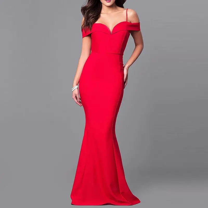 Элегантное синее летнее платье для выпускного вечера красное сексуальное