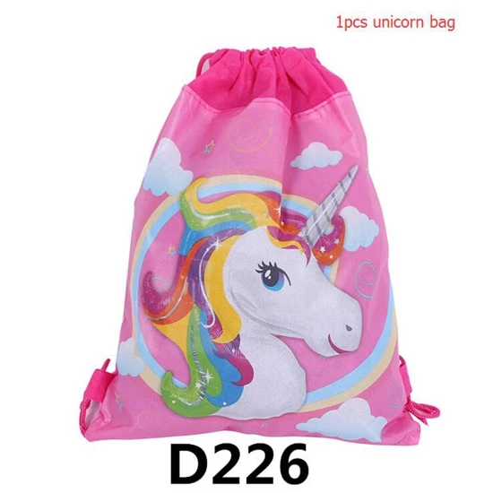 unicorn bag Баннер единорог с днем рождения баннер для вечеринки в честь Дня Рождения украшения Дети Единорог украшения поставки Единорог вечерние баннер флаг - Цвет: unicorn bag