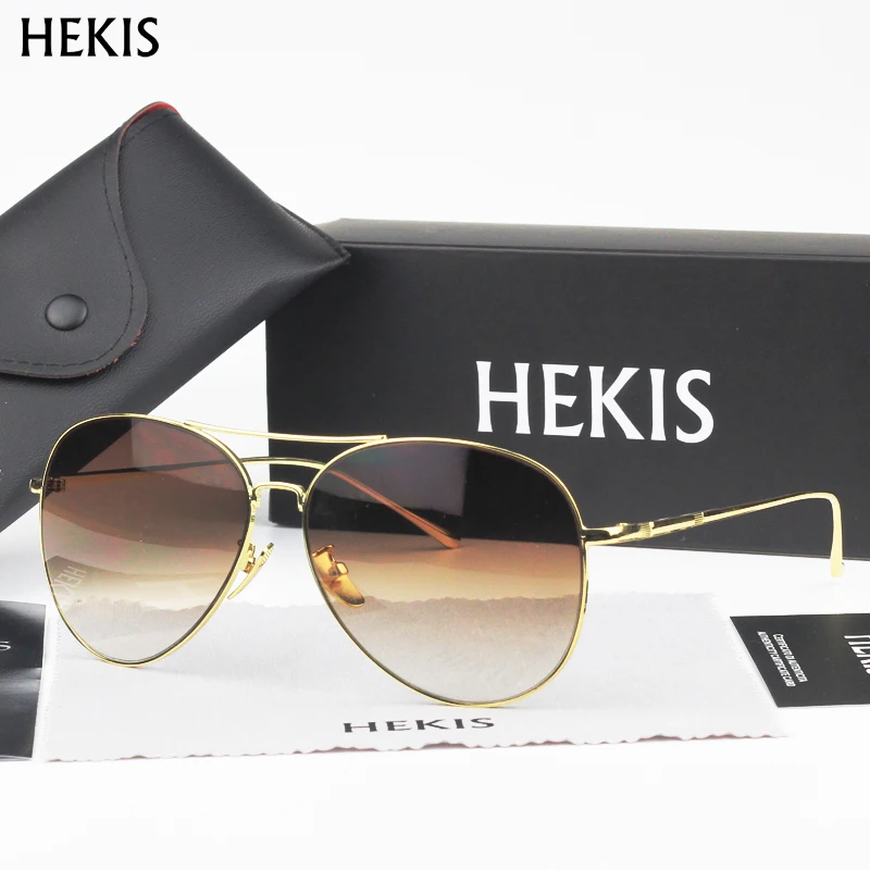 Солнцезащитные очки мужские и женские 2019 сплав Винтажные высокое качество