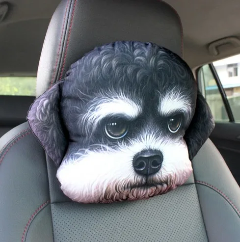 Schnauzer Милый подголовник для собак, кошек, забота о здоровье, обезболивающий карбоновый мешок, внутренняя подушка для шеи, наполнитель из полипропилена и хлопка, дорожный автомобильный домашний текстиль для подушек - Цвет: Schnauzer