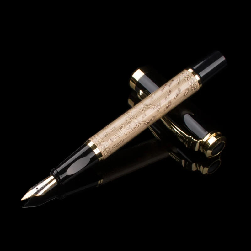 Шариковая ручка бренда DIKA WEN, 3 цвета, металлическая перьевая ручка, школьные и офисные канцтовары, люкс 0,5 наконечника, Мужская ручка для пис...
