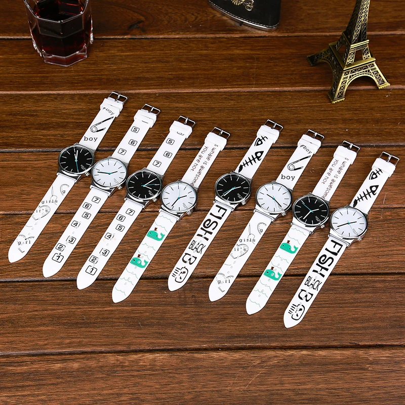 2017 моды miler кварцевые часы женщины одеваются силиконовые печати студенческий