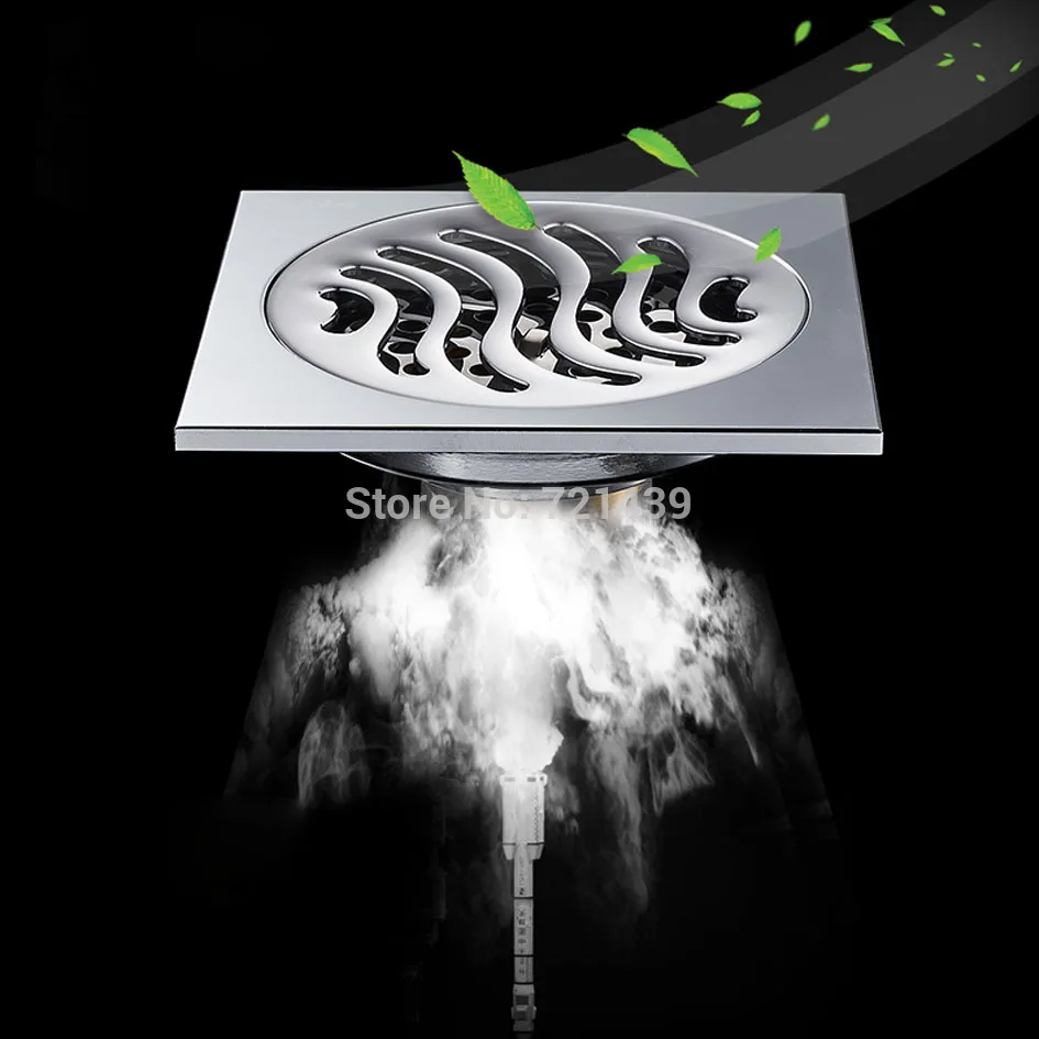 Латунная напольная сливная квадратная Ванная комната для душа раковина кухни