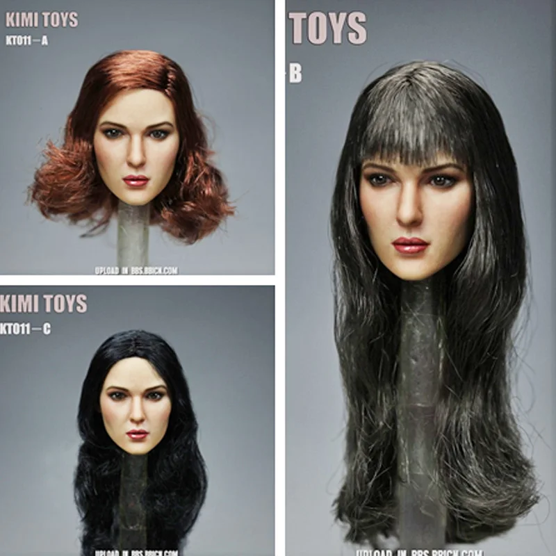 KIMI TOYS KT011 1/6 Европейская красавица Девушка голова лепить для 12 дюймов фигурку