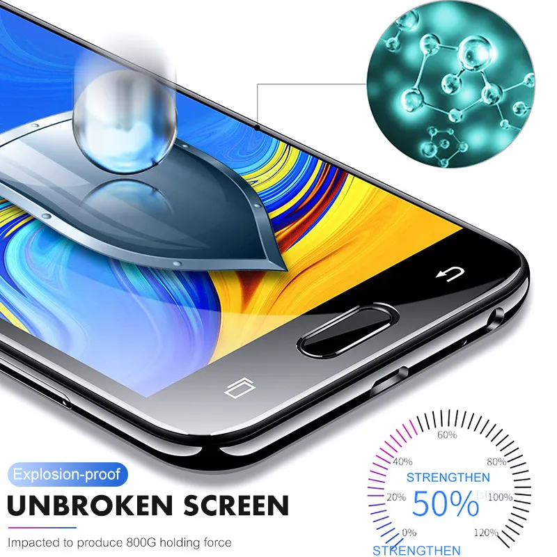 15D защита экрана закаленное стекло для samsung Galaxy J8 J6 J4 Plus для samsung J7 J5 J3 Защитная стеклянная пленка