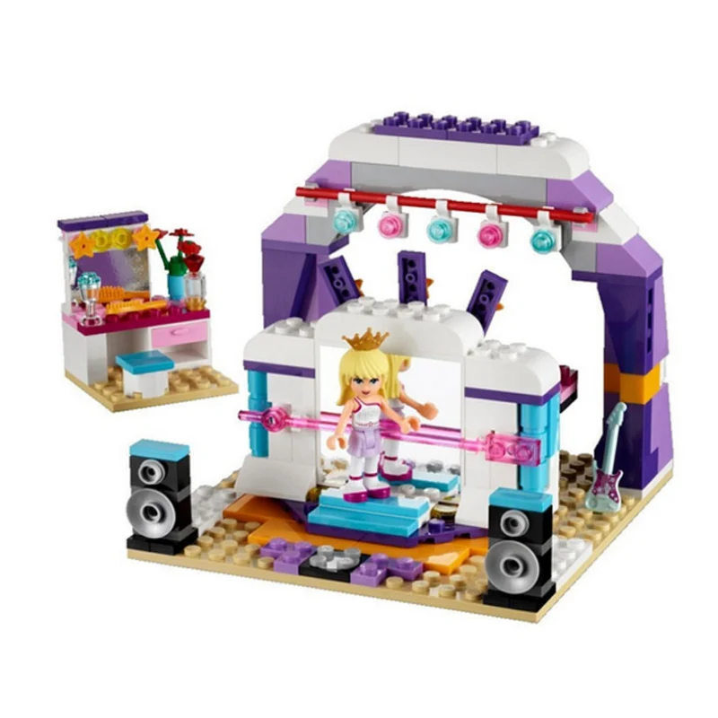 Educational Building Blocks Toy For Children Gift Castle Girls Friends Princess Mermaid Beauty Beast Elsa Anna Moana Legoe | Игрушки и