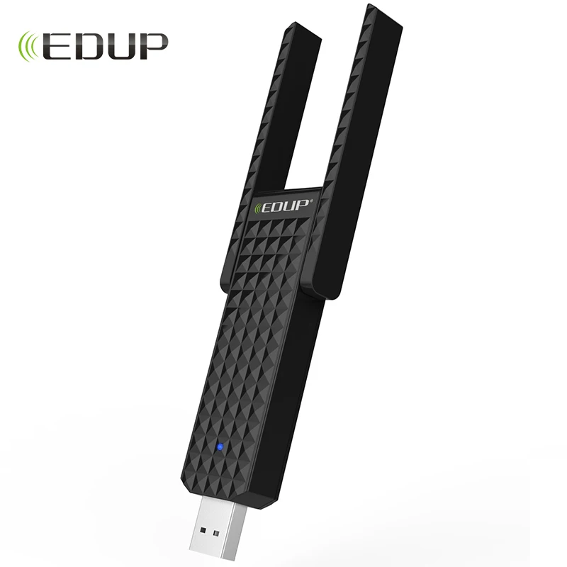 Usb адаптер Wi Fi 802.11ac EDUP 600 Мбит/с 5 ГГц приемник Двойной 2dbi антенны высокая скорость