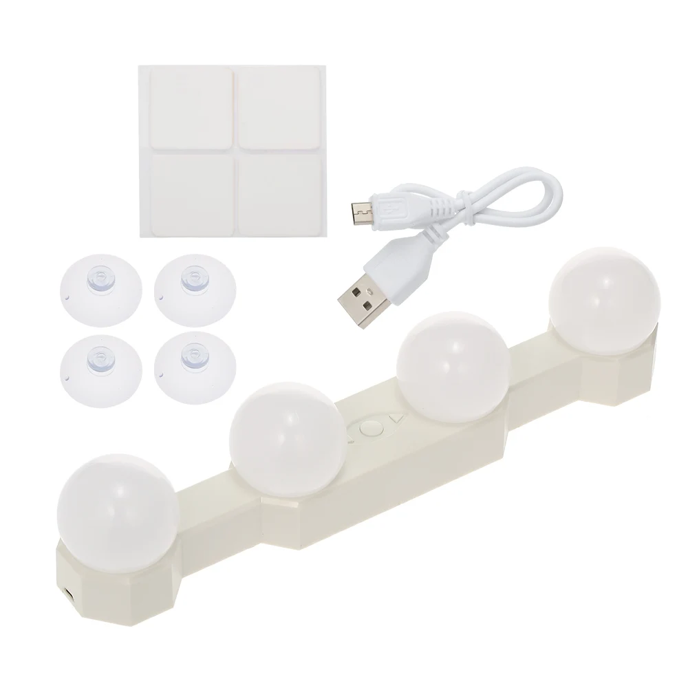 4 лампы в голливудском стиле светильник для зеркала макияжа с регулируемой