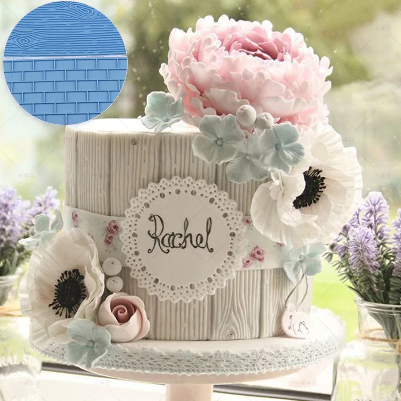 2 шт. рельефные Инструменты для выпечки в виде дерева и кирпича | Дом сад