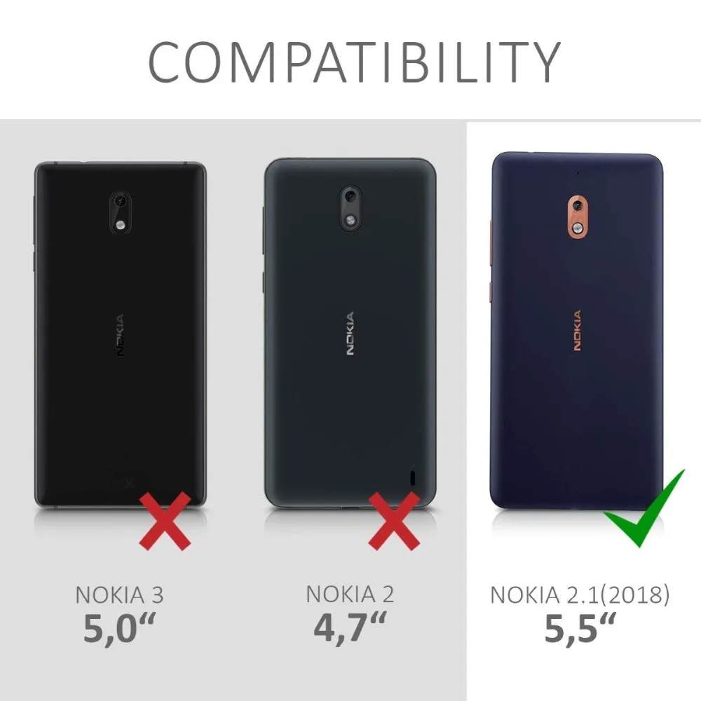 Ультратонкий кристально прозрачный мягкий чехол-бампер из ТПУ для Nokia 2 1 TA-1080 TA-1084