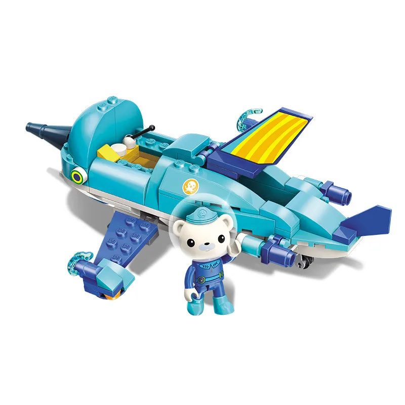 Octonauts строительные блоки GUP R Sailfish автомобиль & Barnacles 116 шт. Обучающие Кирпичи