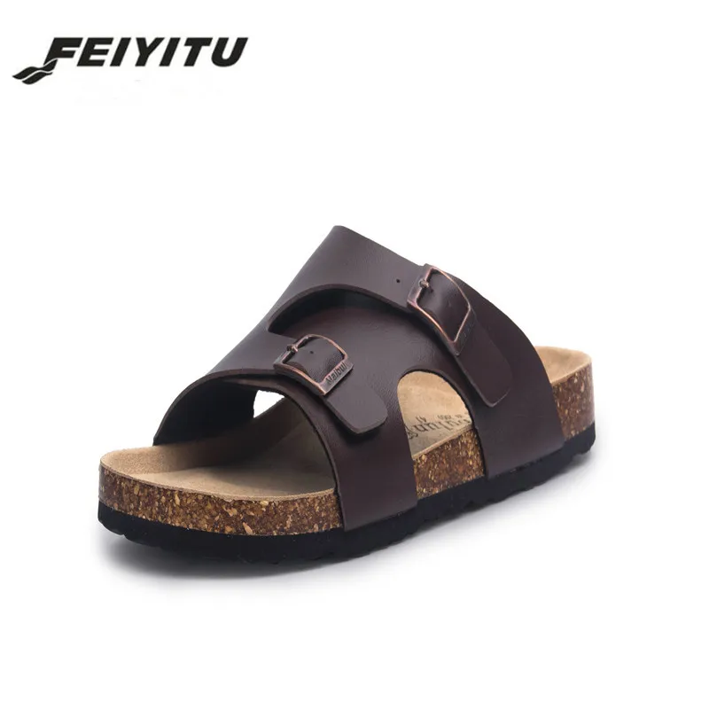 Новинка летние женские пляжные шлепанцы FeiYiTu размера плюс 36-45 повседневные