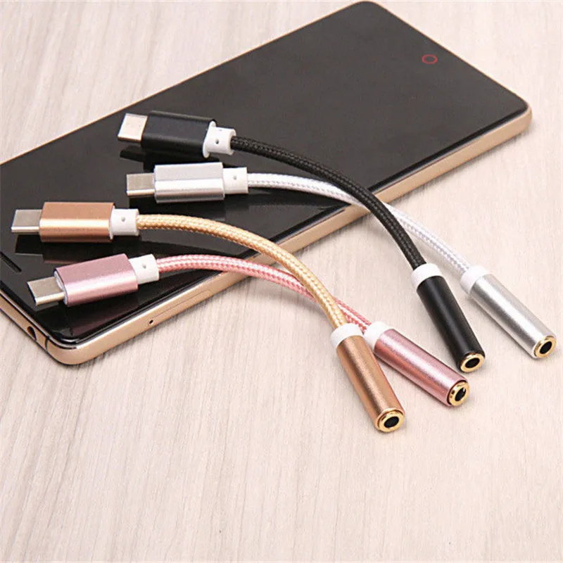 Преобразователь для наушников USB Type C на 3 5 мм адаптер стерео аудио сплиттер