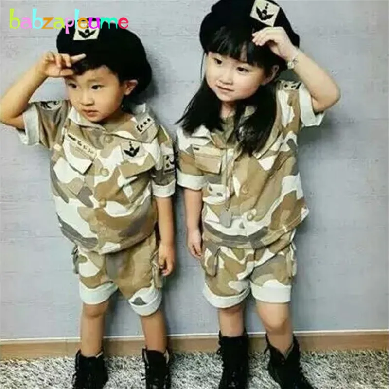 2 шт. детский Камуфляжный комплект из футболки и брюк|girls fashion sets|girls setkids tracksuit |