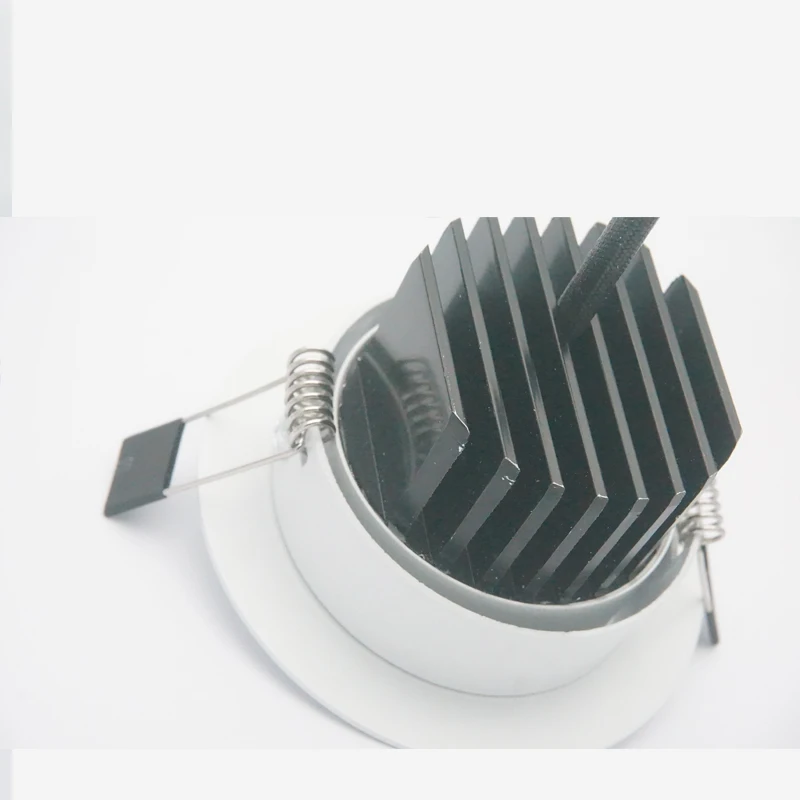 Luz descendente Led regulable COB, foco de techo 85-265V, luces empotrables de techo, iluminación interior + Controlador LED, 5W, 9W, 12W