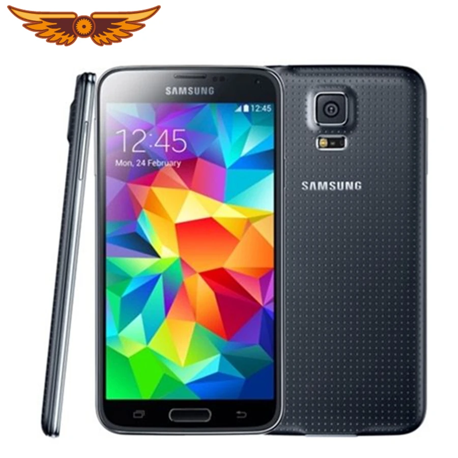 S5 Оригинальный разблокированный samsung I9600 G900F G900A G900H 2 ГБ + 16 Гб 4 ядра 3g & 4G 16MP gps WI FI