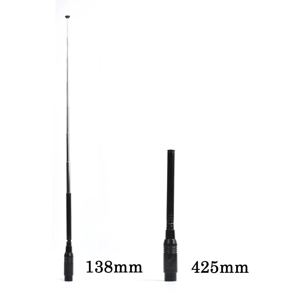 HYS Двухканальные рации sma-мужской Телевизионные антенны Dual Band UHF/УКВ 144/430 мГц