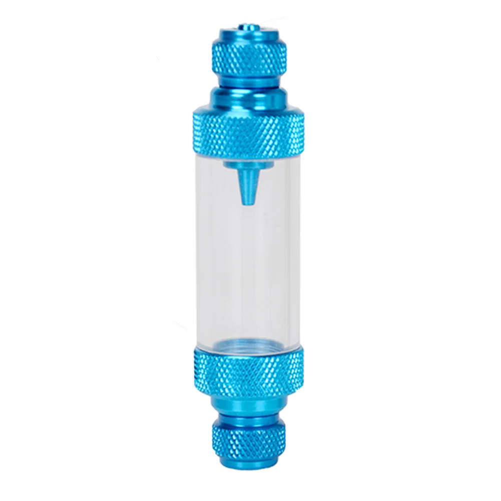 Blue Double head Алюминиевый сплав соленоид проверка CO2 измерительное устройство регулятор для аквариума бак счетчик пузырьков диффузор - Цвет: Blue Double head