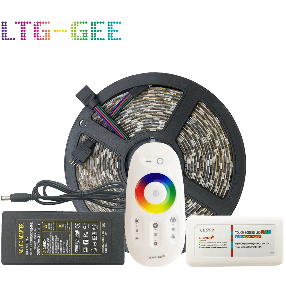 RGB Светодиодная лента Водонепроницаемая 5050 RGBW RGBWW Гибкая неоновая с 2 4G RF