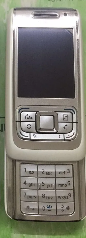 Белый Nokia E65 GSM 2,2 дюймов Symbian OS 2MP камера Поддержка Русская/арабская клавиатура 950 мАч разблокированный отремонтированный мобильный телефон - Цвет: Белый