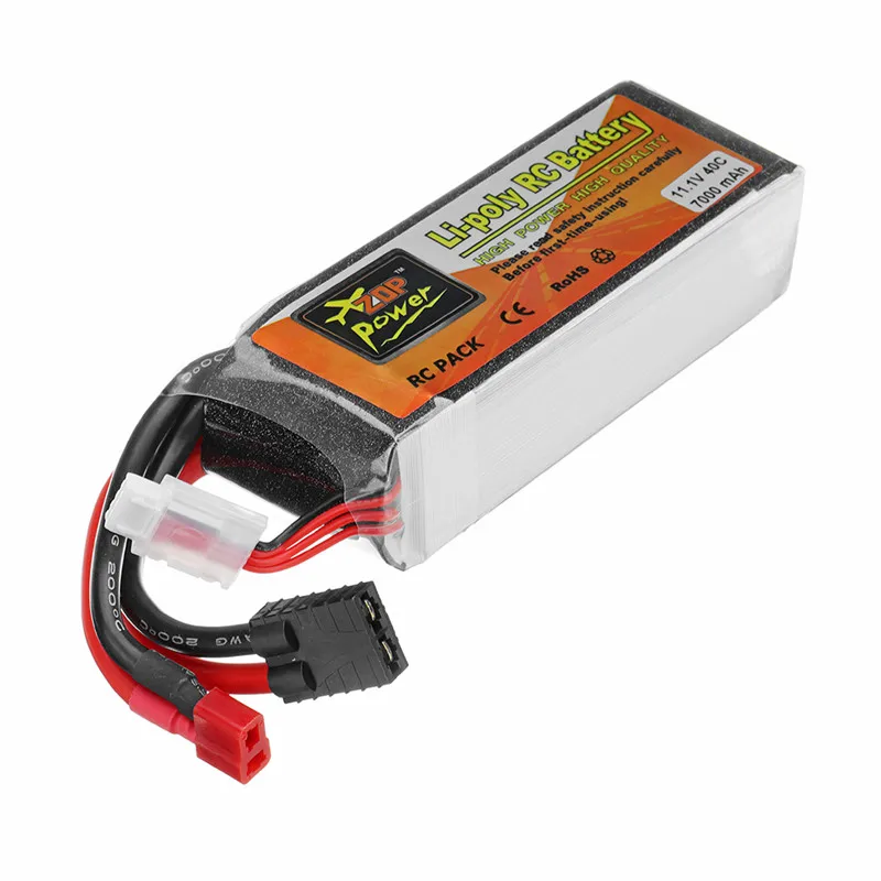 ZOP Power 11.1V 7000mah 40C 3S Rechargeable Lipo Battery ForTRX Plug for Traxxas RC Car | Игрушки и хобби