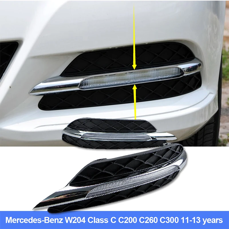 Roado стайлинга автомобилей DRL светодиодная лампа для Meredes Benz W204 C200 C260 C300 2011 2012 2013