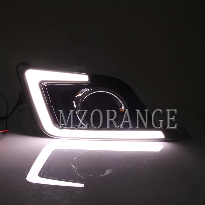 MZORANGE 2 типа для Nissan Sentra Sylphy светодиодный DRL дневные ходовые огни Дневные Противотуманные фары Крышка автостайлинг для автомобильных фар