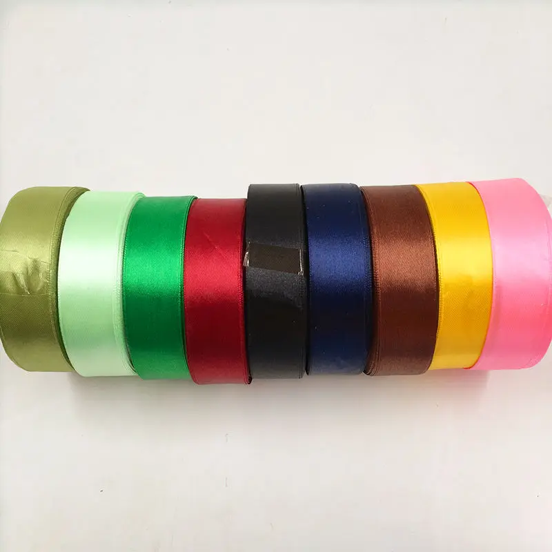 Атласная лента для украшения свадебной вечеринки 25 мм ярдов 22 м|silk ribbon supplies|party party