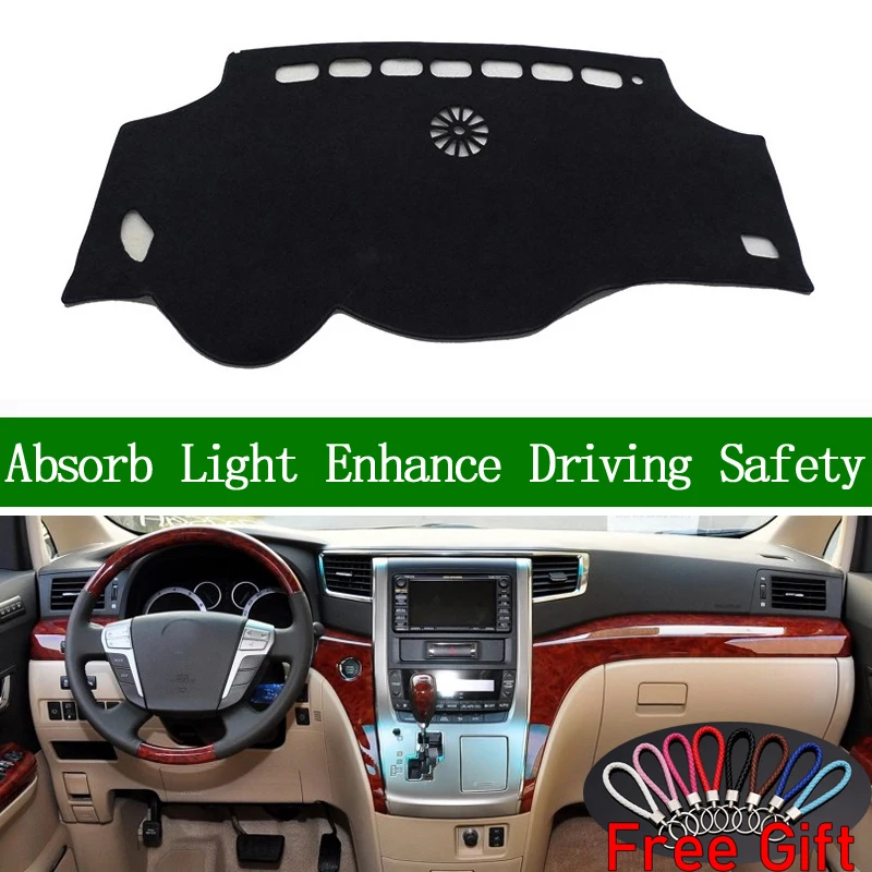 Чехол для приборной панели Toyota ALPHARD 2011 2012 Солнцезащитный нескользящий коврик